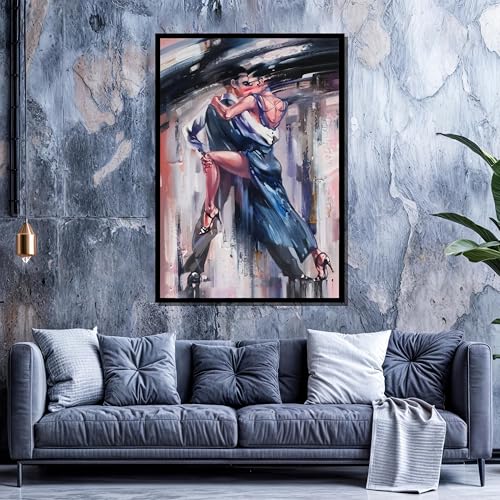 Tableau tango expressif toile couple art moderne pour votre salon - 4