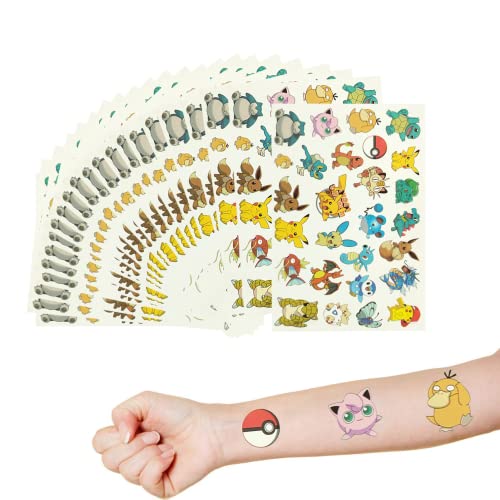 Cartoon Pet Birthday Party Favors Supplies for Kids, 20 Pcs Temporary Tattoos Water Bottles Stickers Birthday Decorations Supplies Story for Teens Toddlers Boys Girls