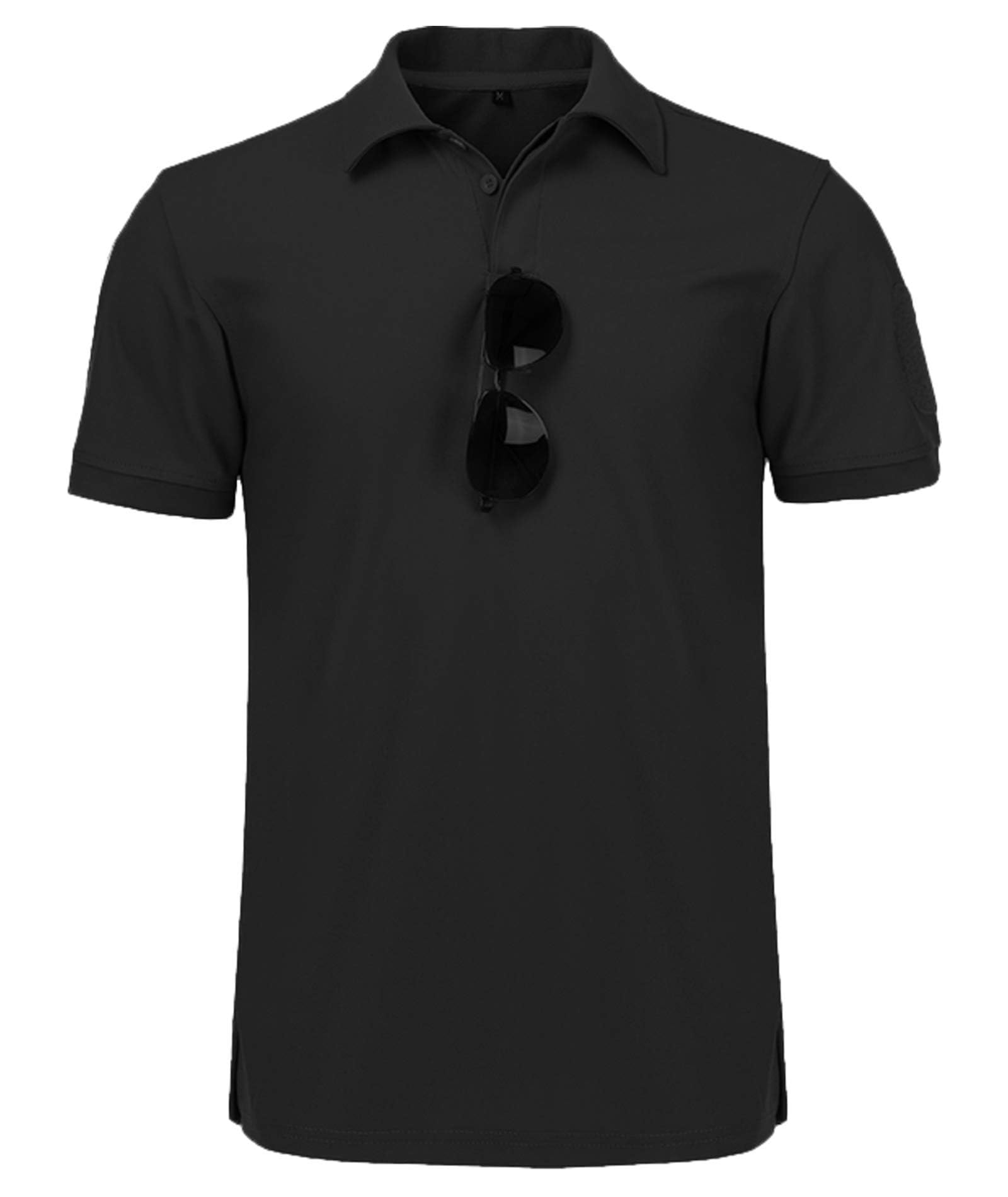 JACKETOWN Polo Shirt Uomo Manica Corta Asciugatura Rapida Traspirante Tennis Polo Shirt Camicie Polo Estate per Uomo Button Front T-Shirts Sport Shirt Basic Regular Fit Golf - 2