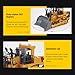 RCTRORCARY Remote Control Bulldozer Model for Adult, 1:24 2.4G 9CH Alloy RC Dozer Construction Vehicles with Lights and Sound Effects 2025 Gift