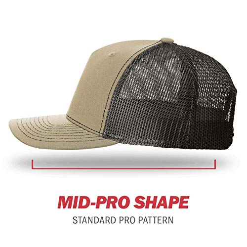 Image of Richardson 112P Patterned Snapback Trucker Hat - Custom Leather Patch Hat | No Minimals | Volume Tiered Pricing