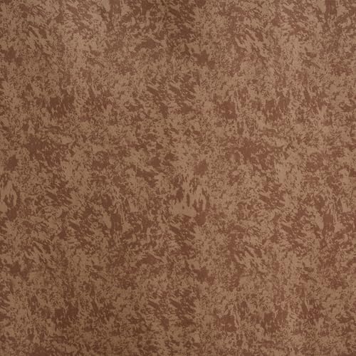 Image of Chezmoi Collection Sedona Polyester Blend 4-Piece Southwestern Wild Horses Window Curtain Set (Brown)