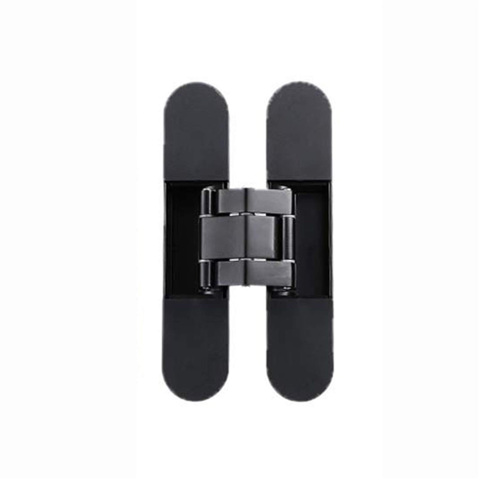 Shundeed Black 40Kg Adjustable Wood Door 180 Degrees Open Hidden Hinges, Invisible Door Accessories Hinges(Black)