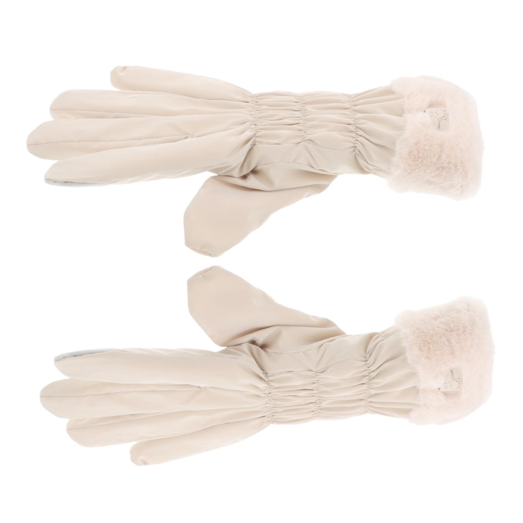 Happyyami Soft Thermal Touch Screen Gloves for Women Windproof Plush Lined Winter Gloves for Outdoor Activities Cycling and Hiking Cozy and Stylish Design One