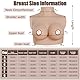 JVTUNG Silikonbrüste Realistische Fake Breasts Brustplatte Falsche Brüste für Cosplay Crossdresser Drag Queen (Elfenbein, B-Körbchen-Baumwoll füllung)