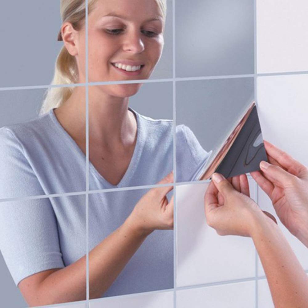 Azulejos Espejo Autoadhesivos PET – Flexible Y Sin Vidrio Para Decorar Paredes