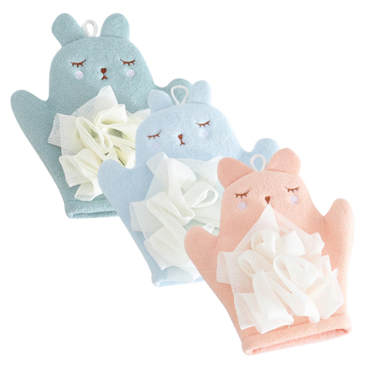 FOMIYES 3 Set Di Guanti Da Bagno Esfolianti Per Il Corpo Guanti Da Bagno Per Spa Guanti Esfolianti Per Un'esfoliazione Delicata E Una Della Bellezza 3 Pezzi*3