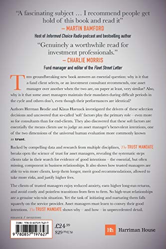 The Trust Mandate: The behavioural science behind how asset managers REALLY win and keep clients 518Kx1M5 mL. SL500 - The Trust Mandate: The behavioural science behind how asset managers REALLY win and keep clients