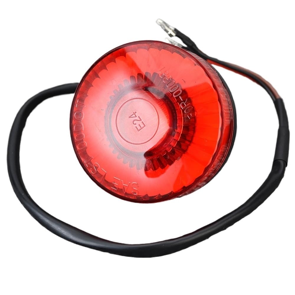 Motorcycle Taillight Motorcycle Rear Tail Light Running Brake Stop Light Lamp Taillight Motorbike Rear Light(Red)