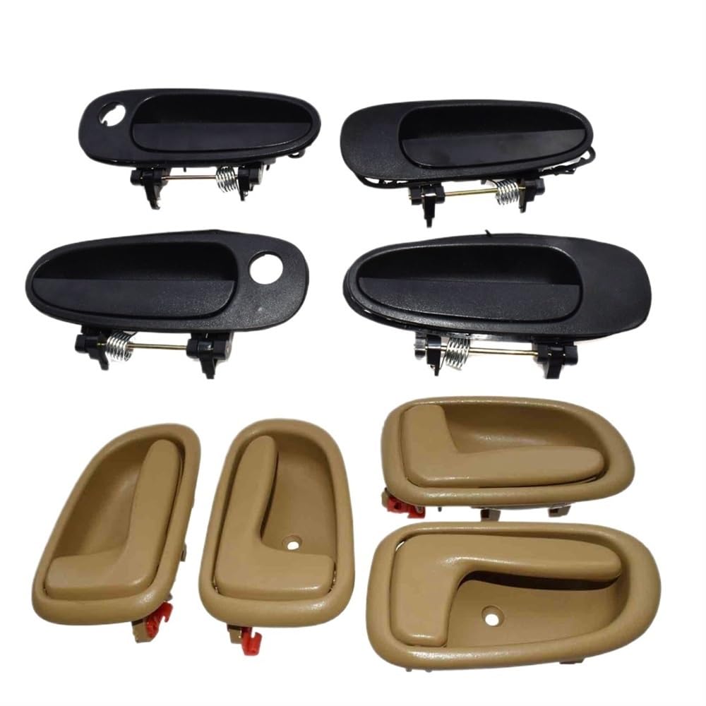 Mlioju Beige Inner Outer Bk Car Inner Door Handle Car Inside/Outside Door Handles 6920612130 6920512130 For Corolla For Prizm