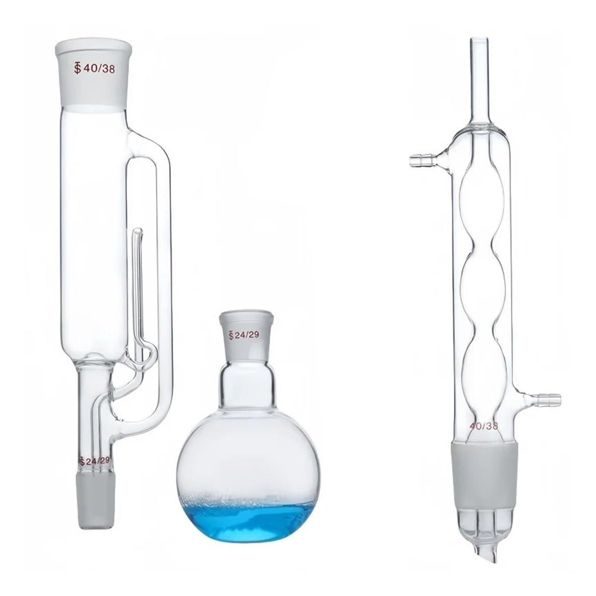 Instrumentos y Equipos de Laboratorio urządzenie do ekstrakcji 60-500 ml ze skraplaczem, zestaw do ekstrakcji ze szkła borokrzemowego do laboratorium (150 ml spherical)