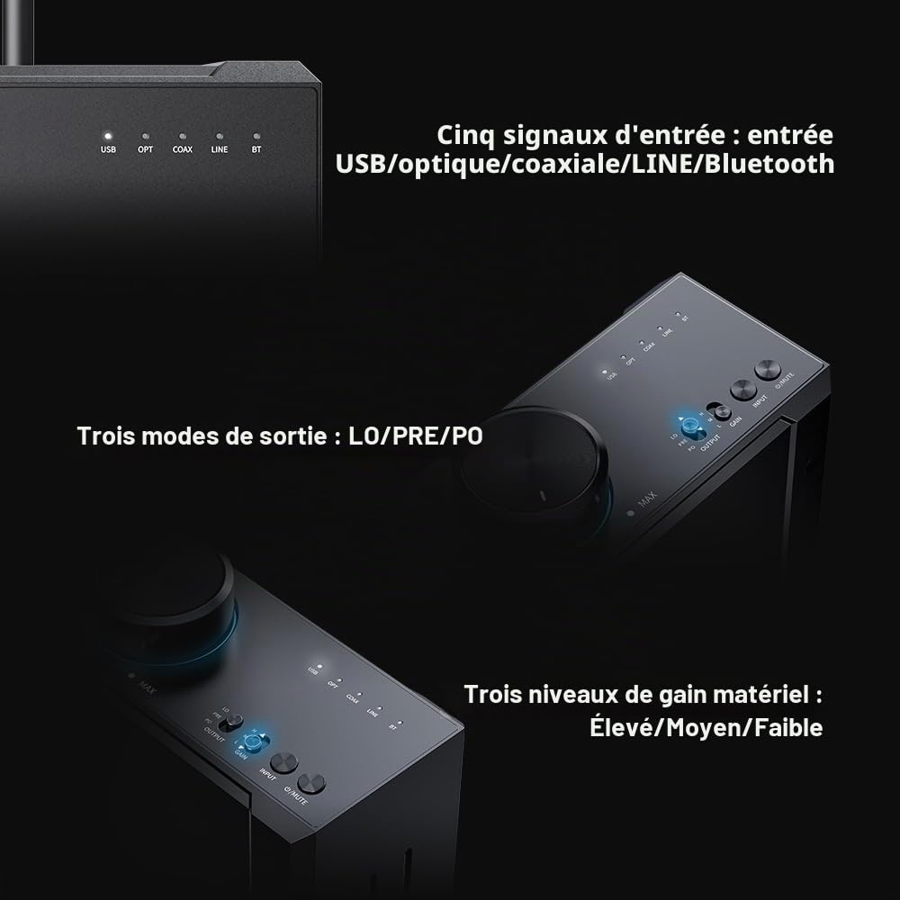 FiiO K9 Amplificateur pour casque de bureau - AKM Edition FiiO K9 - Pour casque de bureau - Édition AKM