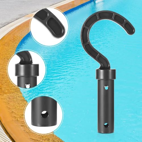 HEYIDAMAI Haken für poolroboter, mit 5 Abnehmbare Verstärkung Aluminiumstange, Pool Haken für Pool Saugroboter, Pool Reinigungszubehör Haken, Generisch Haken für Poolreiniger Roboter Zubehör – Bild 5