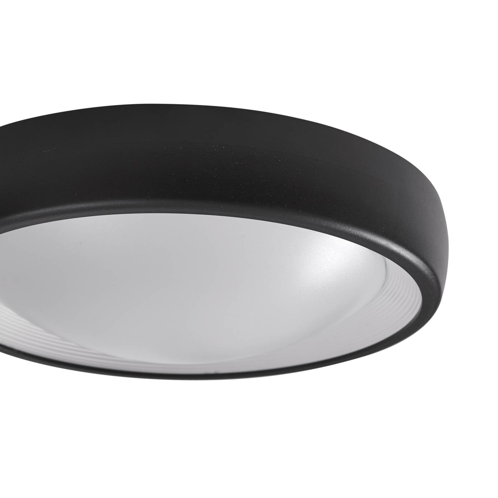 Lindby Plafoniere LED (Moderno) colore Nero, lampadina inclusa lampada da esterni per giardino terrazzo balcone e casa plafoniera