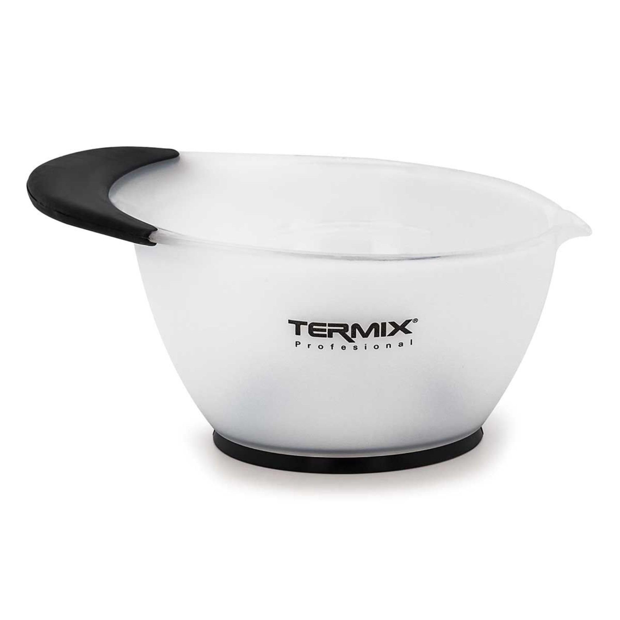 Termix White Hair Dye Bowl, 12 Oz, Plastic, Round, Non Slip, Reusable, Mixing Bowl for Dye Blend, Professional Salon Use