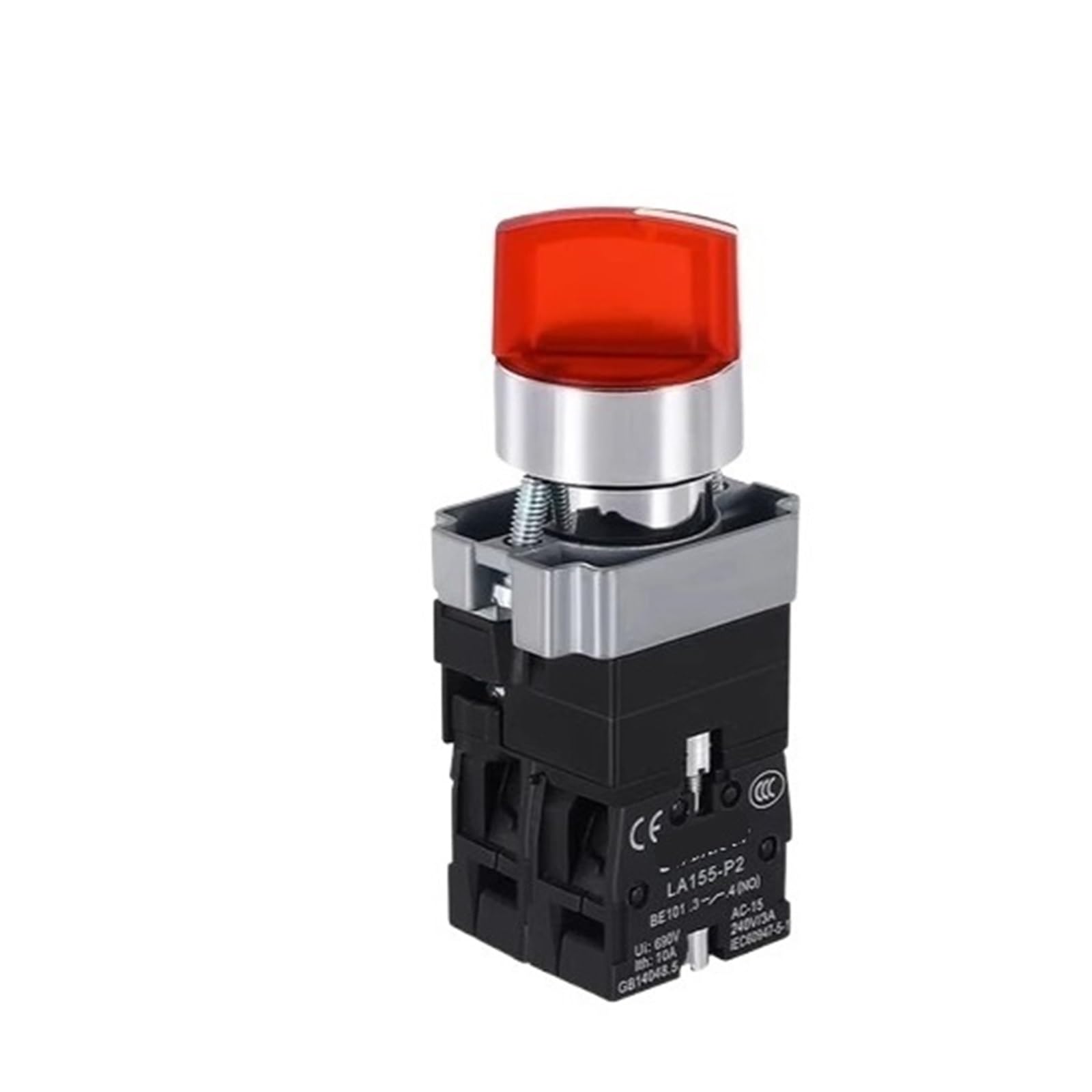 Przycisk przełącznika pokrętła 22 mm Natychmiastowy przełącznik obrotowy LED Light Snap 3-pozycyjny włącznik/wyłącznik zasilania 6V12V24V220V380V110V TURN(LOCKING_12V)