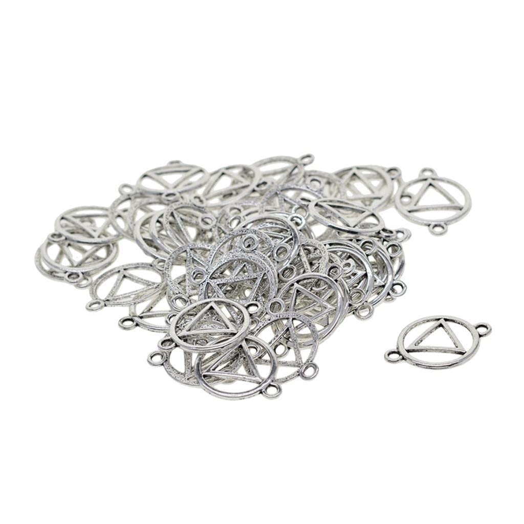 DYDU 50pcs Celtic Spacer Loose Pendants Charms for Necklace Jewelry DIY Crafts (59030808DY)