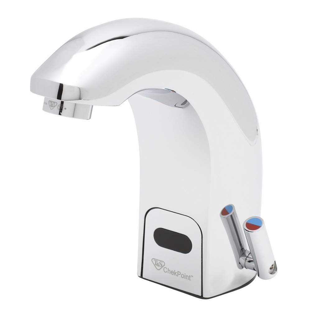 ChekPoint Electronic Above Deck Faucet by T&S Brass – Brass, Model EC-3142