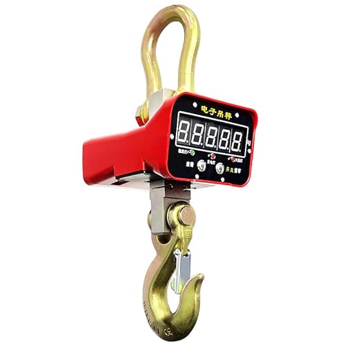 クレーンスケール 2T 充電式 リモコン遠隔操作 デジタル吊りはかり 2000kg吊りはかり 吊り秤 吊秤 高精度 軽量 デジタル吊り下げ秤 電子スケール 2t リモコン操作 スーパー 釣り 工場 埠頭 屠殺場 農場 八百屋 (a)