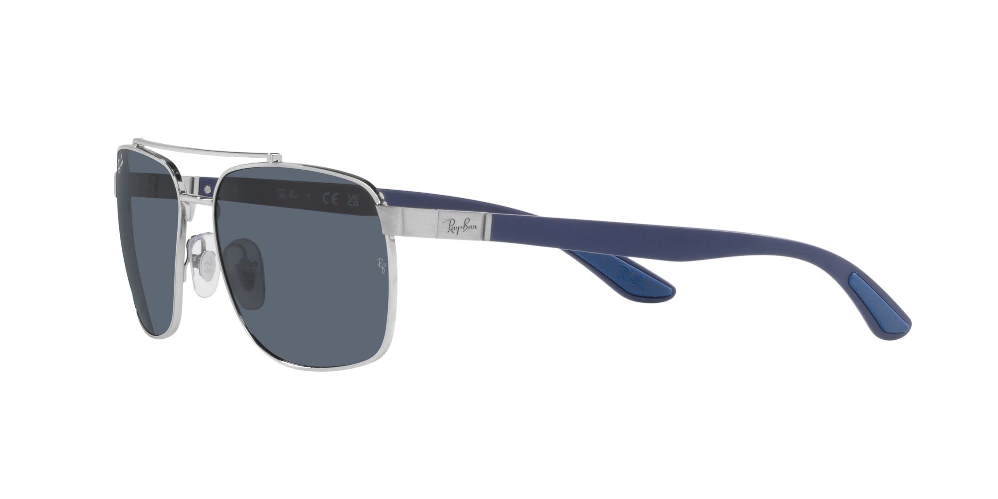 Ray-Ban Unisex 0rb3701 Sonnenbrille, Silber/Dunkelgrau, 59
