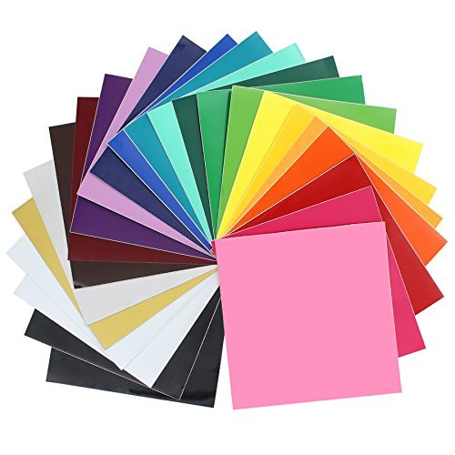 Oracal 651 Glossy Vinyl - 24 Pack of Top Colors - 12 x 12 Sheets by Oracal