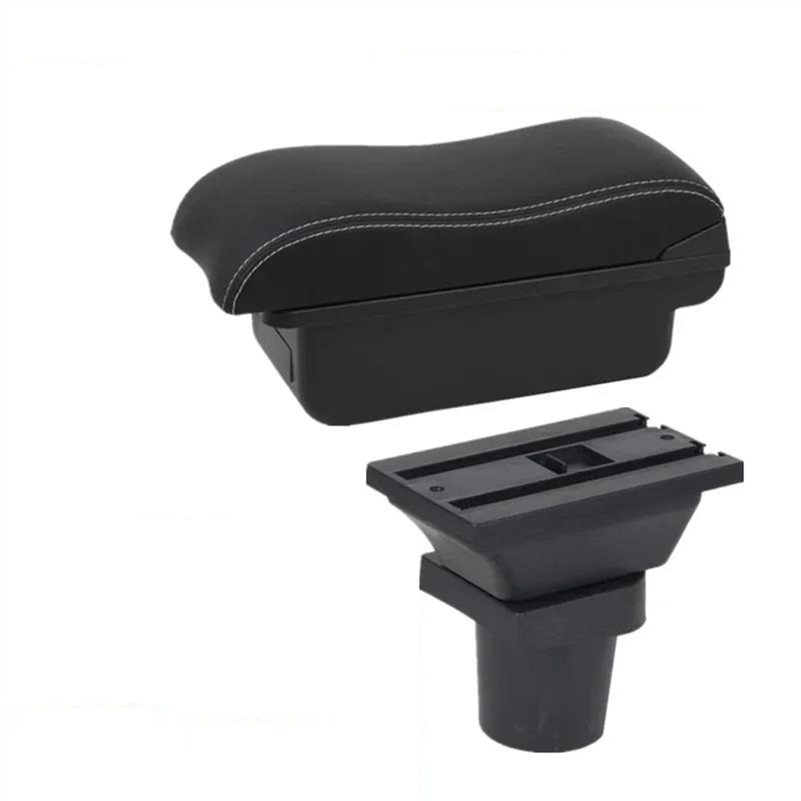 NMJLQW Storage Rack Car Armrest Special Storage Box Modification Parts For Yaris 3 For Hybrid For Vitz(A2 white line No USB)