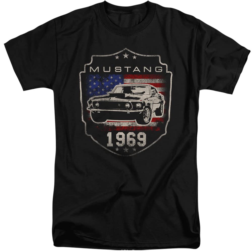 Ford Mustang 1969 Flag Unisex Adult T Shirt