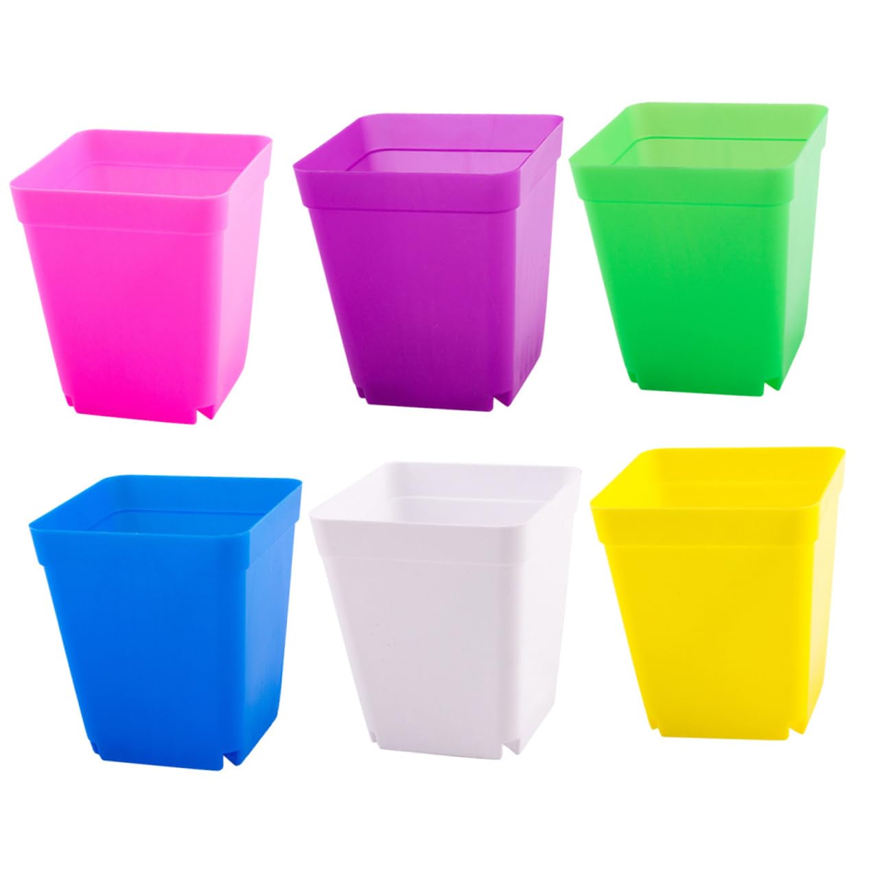 Pots de fleurs plastique drainants HEMOTON 48 pièces anti-pourriture des racines