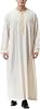 BeerMmay Men Muslim Printing Kaftan Islamic Royalty Dubai Robe O-neck Long sleeves Retro tunics Abaya Lose Kandoura