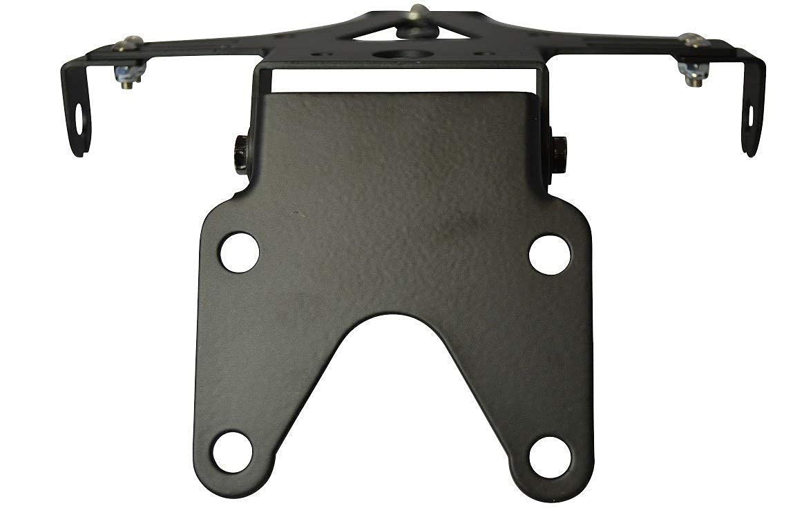 Negro Universal Ajustable Moto Soporte de Matrícula Número de Matrícula Soporte