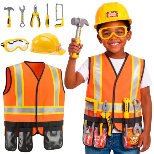 Pandapop Kids Tool Set Costumes for Kids Toddler Dress Up Toys