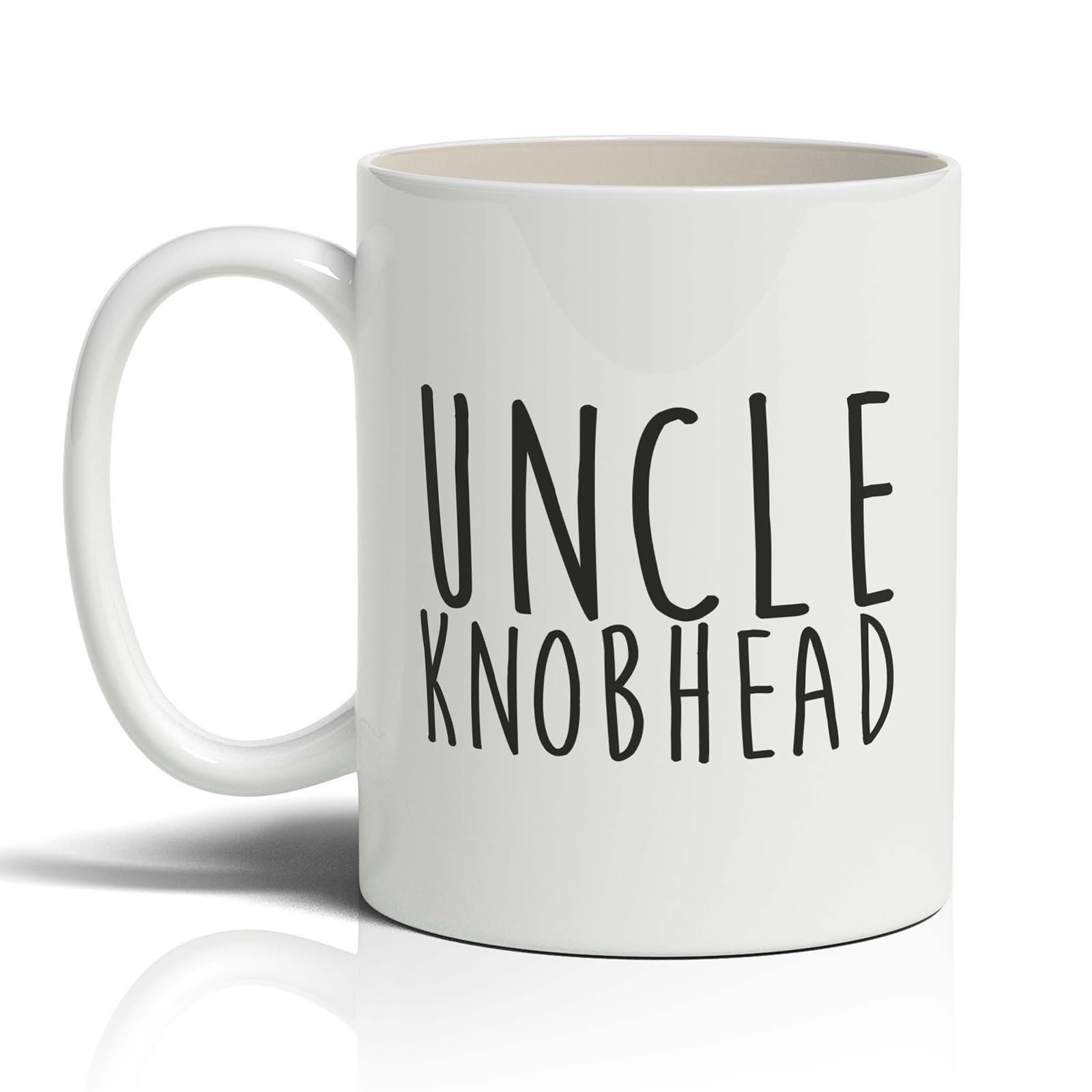 Punkcards - Uncle Knobhead Mug, Funny Mugs, Uncle Birthday Gifts, Secret Santa Gift, Microwave Safe, 11oz Ceramic, Made in UK