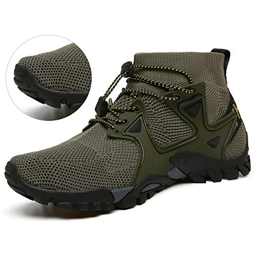 Image of ABAO Hiking Shoes Men Women Outdoor Sports Shoes Non-Slip Breathable Sneakers Low Top Walking Shoes for Outdoor Trailing Trekking Walking Climbing Travel Lightweight