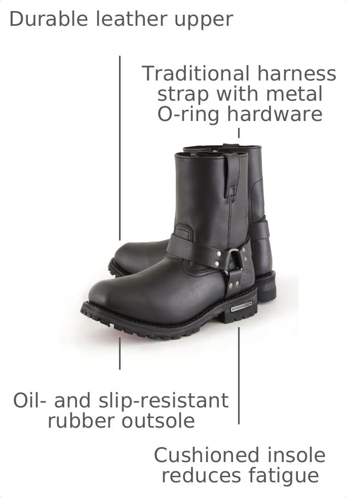 Milwaukee Leather Men’s Classic Harness Boots