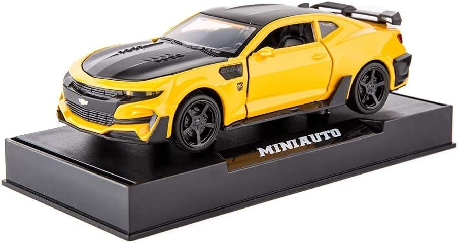 Image of SPITEN Chevrolet Camaro 1:32 Model Car Exclusive Alloy Metal Pull Back Die-Cast Car Diecast Metal Pullback Toy Car With Openable Doors & Light, Music Best Gifts Toys For Kids, Multicolor