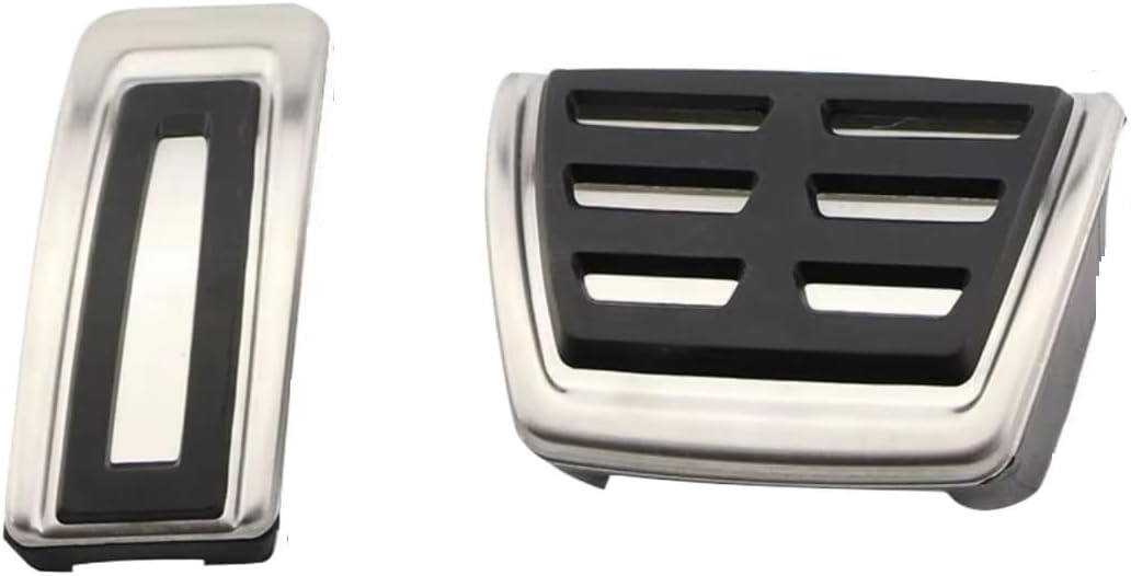 Car Pedal Pad Replacement for VW for Tiguan MK2 for Allspace 2017 2018 2019 2020 2021 Gas Brake Pedals Foot Rest Pads Carmilla AT MT Car Pedal Cover(AT Without Rest)(AT Without Rest)