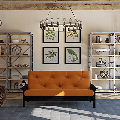 Trupedic X Mozaic - 6 Inch Full Size Standard Futon Mattress (Frame Not Included) | Basic Burnt Orange | Great For Kid's Rooms Or Guest Areas - Many Color Options #TOP1