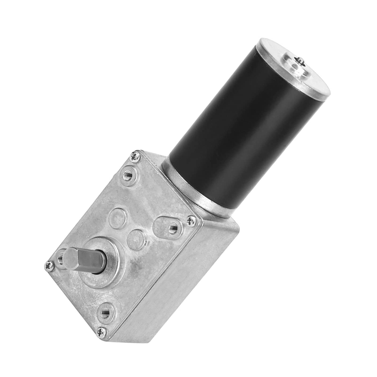 Reversible Worm Gear Motor 12V, 400RPM, Small Volume Torsion Motor, 31mm Copper Tube Motor, Ball Bearing Design, Curtain Machines, Advertising Equipment, Window Openers (12V,12RPM)