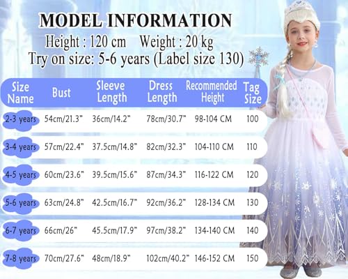 Disfraz Princesa Blanco para Niñas 6-7 Años miniatura 6