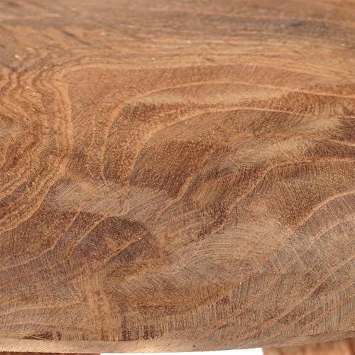 Tabouret Klara en acajou 28cm petit melk appui rond