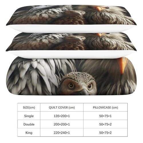 Funda nórdica de león 3D de microfibra boho 200x200 con fundas almohada 6