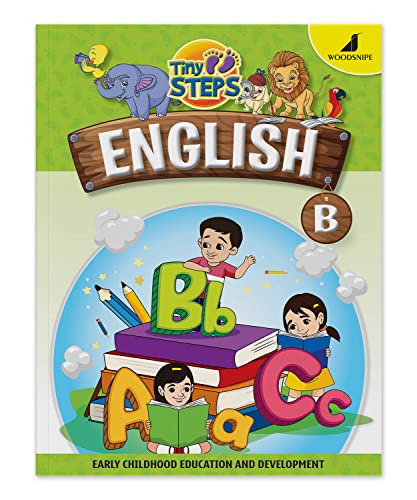 Image of Woodsnipe Tiny Steps - English Alphabet Practice Book B | Age 3 to 5 years | Learn Tracing and Writing Capital & Small Letters | Activity Book for Junior KG Kids