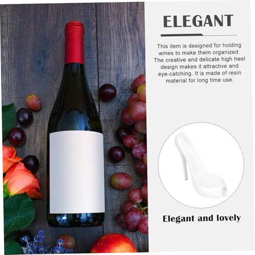 Support bouteille de vin talon haut résine blanche étagère créative Cabilock