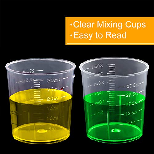50 Vasos Medidores Plásticos Transparentes Coopay miniatura 4