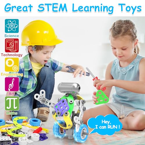 10 in 1 Electric STEM Toys for 5 6 7 8 9+ Year Old Boy Girl Birthday Gifts Educational Building Toys for Kids Ages 4-8 5-7 8-12 Stem Activities Construction Toy for Boys 6-8 8-10 Christmas Idea Gift - Image 6