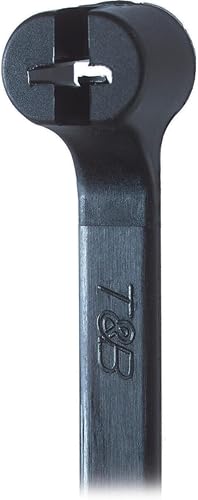 Miniatura 7 de Ty-Rap TY27MX - Brida de cable (120 lb, 13", resistente a los rayos ultravioleta, nailon negro con dispositivo de bloqueo de acero inoxidable,