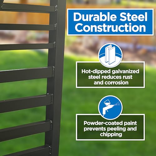 Image of ALEKO Pedestrian Gate, Galvanized Steel Heavy-Duty Security Barrier Fence Set - 5 ft.