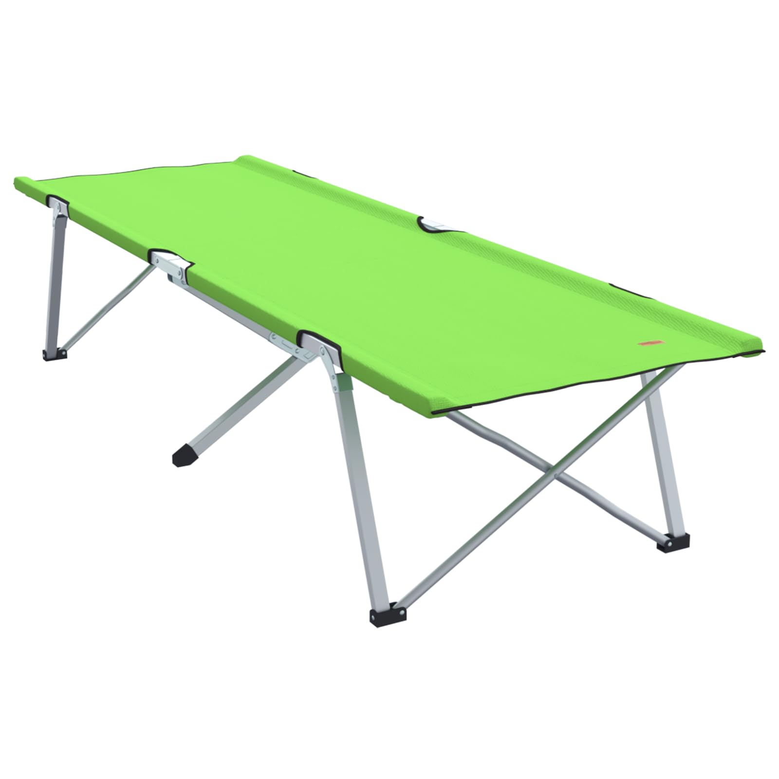 SKM Faltbares Campingbett Dunkelgrün Metall, Stoff Einzel Faltbar,Sportartikel,Outdoor-Aktivitäten,Camping & Wandern,Camping-Möbel,Feldbetten,Grün,6.91KG,42003120