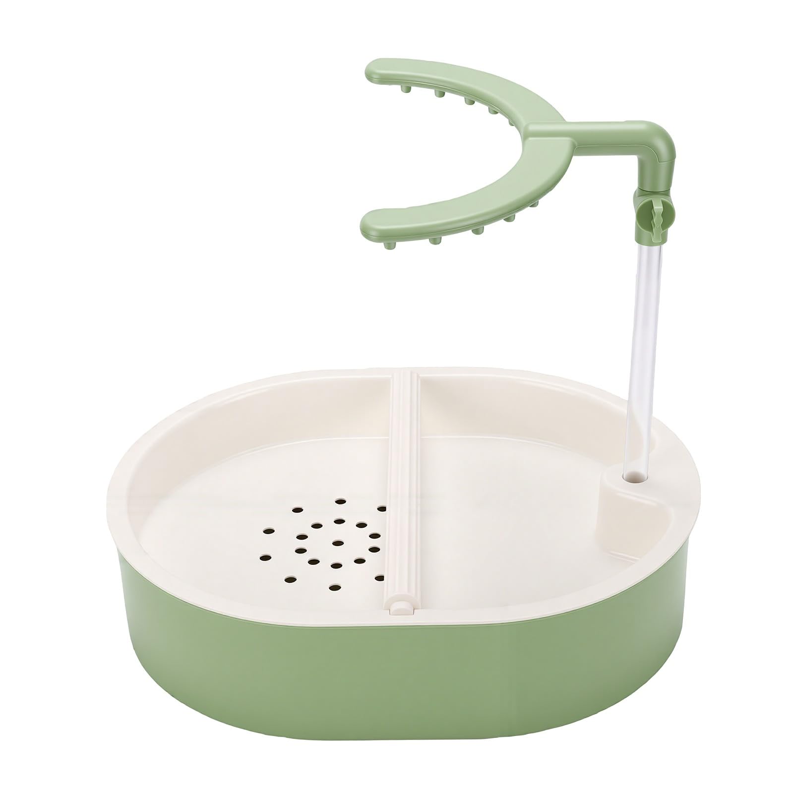 Asixxsix Baignoire pour Perroquets, Double Mode, Circulation d'eau Silencieuse, Douche Automatique pour Oiseaux, pour L'intérieur