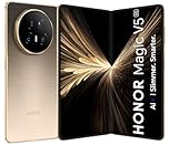 HONOR Magic V5, foldable, ultrasottile, ampia batteria,resistenza agli urti, memoria 16 GB + 512 GB, Dawn Gold